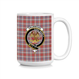 ScosTee Shop Scottish Drummond of Perth Dress 2 Crest Tartan Ceramic Mug