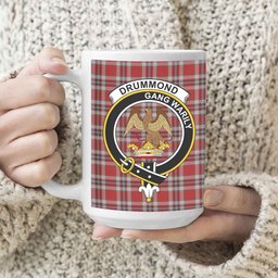 ScosTee Shop Scottish Drummond of Perth Dress Crest Tartan Ceramic Mug