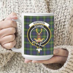 ScosTee Shop Scottish Gordon of Esselmont Crest Tartan Ceramic Mug