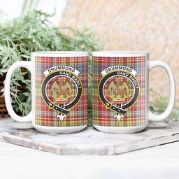 ScosTee Shop Scottish Drummond of Strathallan Modern Crest Tartan Ceramic Mug