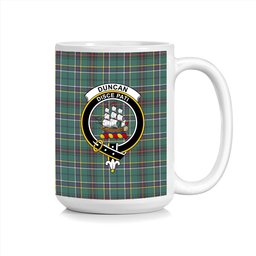 ScosTee Shop Scottish Duncan of Sketraw Modern Crest Tartan Ceramic Mug