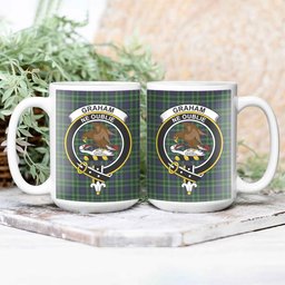 ScosTee Shop Scottish Graham of Montrose Crest Tartan Ceramic Mug