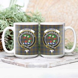 ScosTee Shop Scottish Fraser Hunting 1 Crest Tartan Ceramic Mug