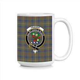 ScosTee Shop Scottish Fraser Hunting 1 Crest Tartan Ceramic Mug
