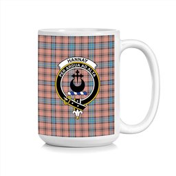 ScosTee Shop Scottish Hannay Dress Modern Crest Tartan Ceramic Mug