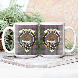 ScosTee Shop Scottish Graham of Airth Ancient Crest Tartan Ceramic Mug