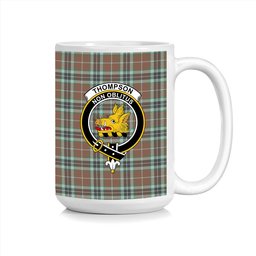 ScosTee Shop Scottish Thompson Society Hunting Modern Crest Tartan Ceramic Mug