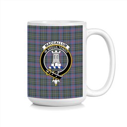 ScosTee Shop Scottish MacCallum of Berwick Modern Crest Tartan Ceramic Mug