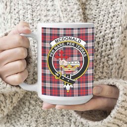 ScosTee Shop Scottish McDonald Dress Irish Modern Crest Tartan Ceramic Mug