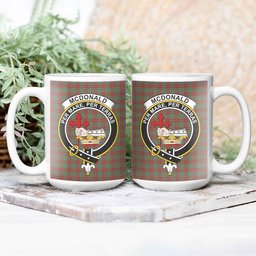 ScosTee Shop Scottish McDonald of Kingsburgh Crest Tartan Ceramic Mug