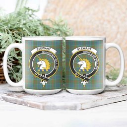 ScosTee Shop Scottish Stewart of Appin Hunting Ancient Clan Crest Tartan Ceramic Mug