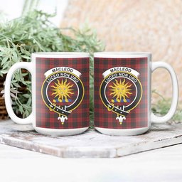 ScosTee Shop Scottish MacLeod of Raasay Highland Crest Tartan Ceramic Mug