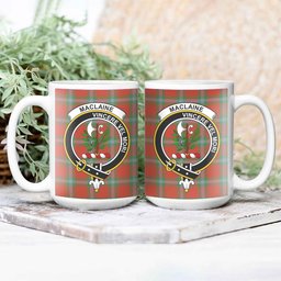 ScosTee Shop Scottish MacLaine of Loch Buie Ancient Crest Tartan Ceramic Mug