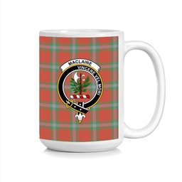 ScosTee Shop Scottish MacLaine of Loch Buie Ancient Crest Tartan Ceramic Mug