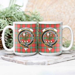 ScosTee Shop Scottish MacLaine of Loch Buie Crest Tartan Ceramic Mug