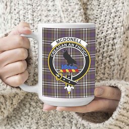ScosTee Shop Scottish McDonell of Glengarry Dress Modern Crest Tartan Ceramic Mug