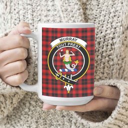 ScosTee Shop Scottish Murray of Ochtertyre Modern Crest Tartan Ceramic Mug