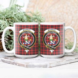 ScosTee Shop Scottish Murray of Ochtertyre Modern Crest Tartan Ceramic Mug
