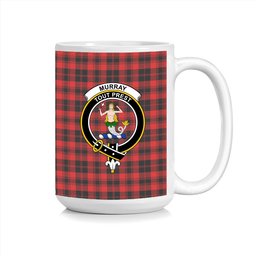 ScosTee Shop Scottish Murray of Ochtertyre Modern Crest Tartan Ceramic Mug