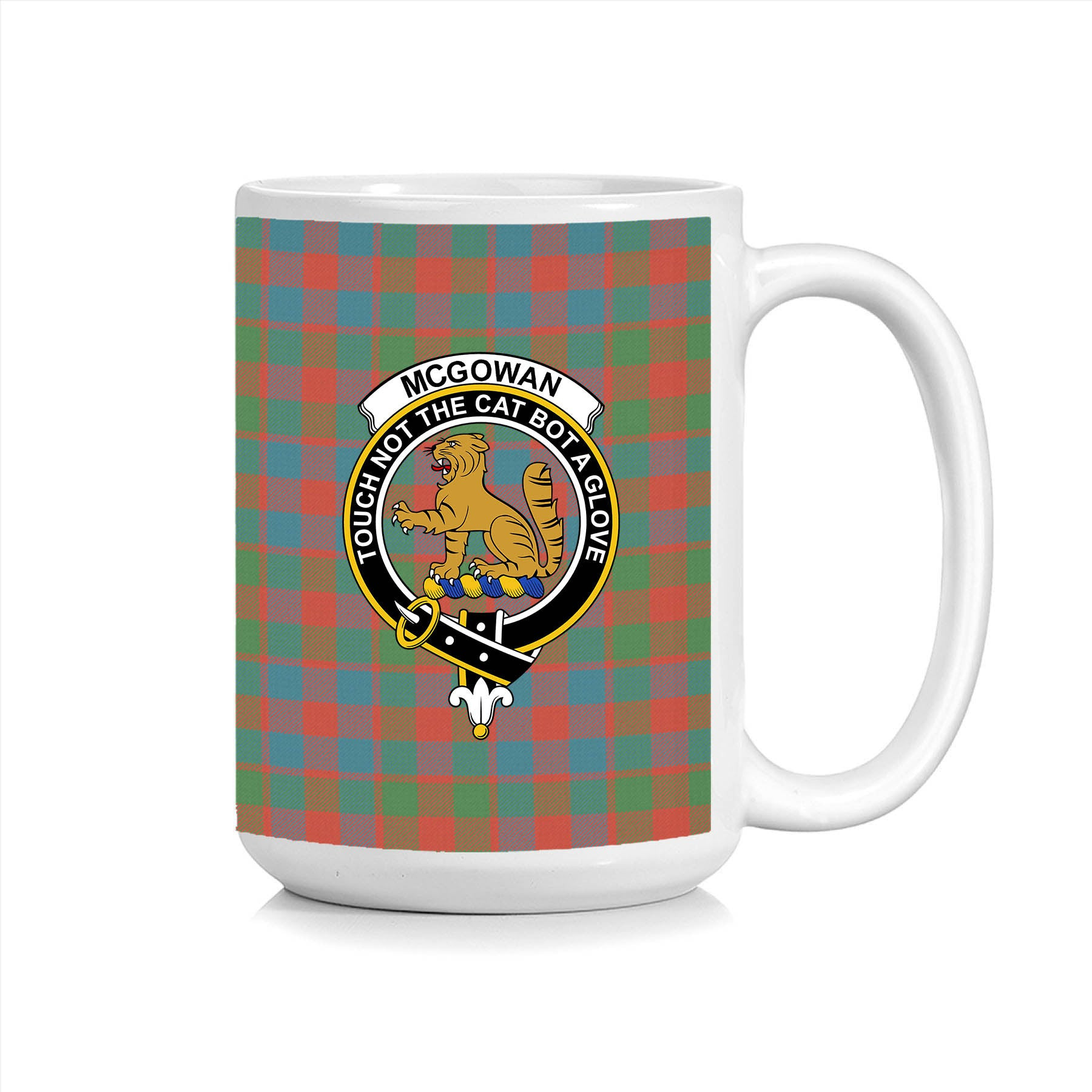 ScosTee Shop Scottish McGowan Ancient Crest Tartan Ceramic Mug