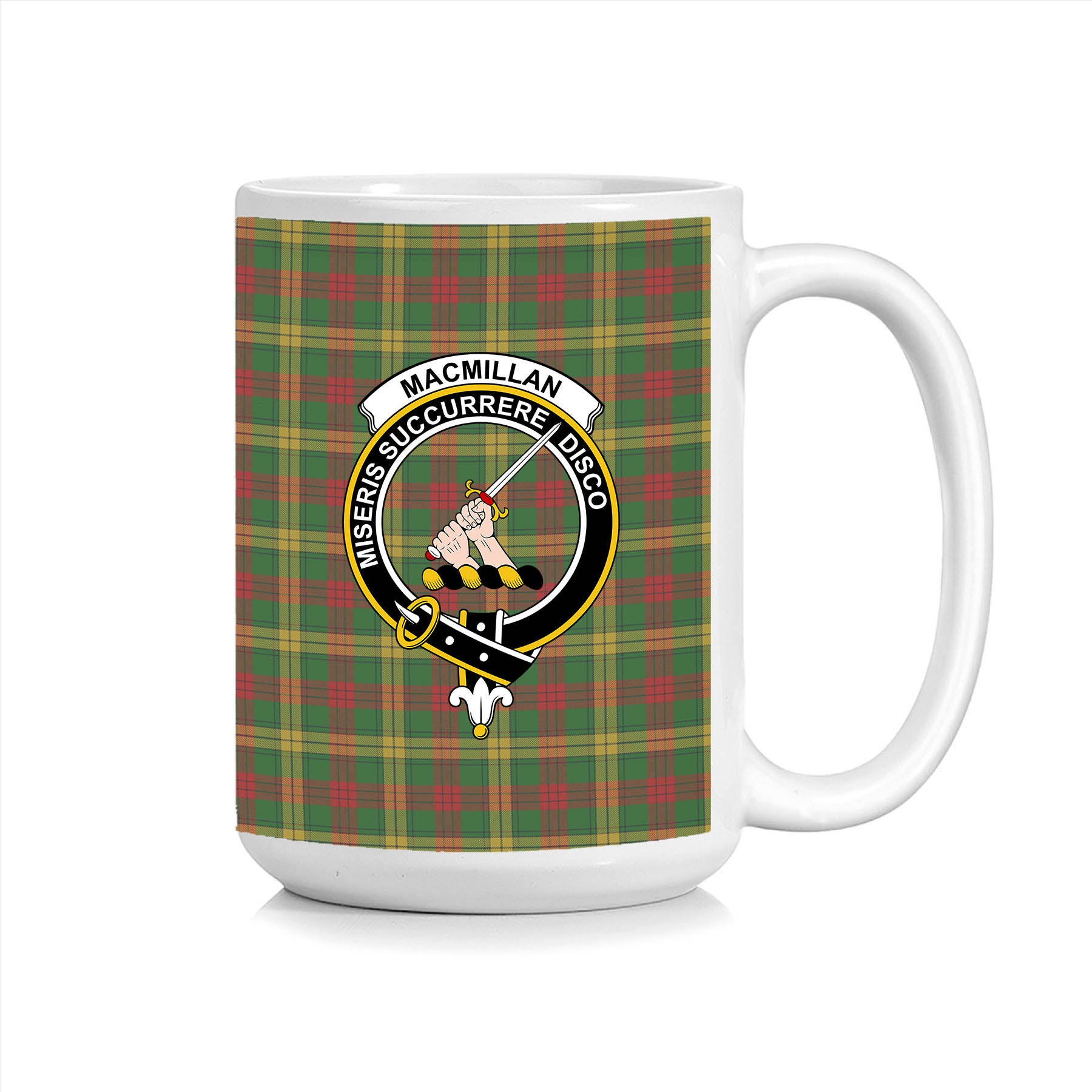 ScosTee Shop Scottish MacMillan Society of Glasgow Crest Tartan Ceramic Mug