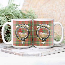 ScosTee Shop Scottish McDonald of Kingsburgh Modern Crest Tartan Ceramic Mug