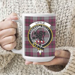 ScosTee Shop Scottish Little of Morton Rigg Modern Crest Tartan Ceramic Mug