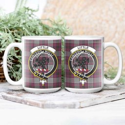 ScosTee Shop Scottish Little of Morton Rigg Modern Crest Tartan Ceramic Mug