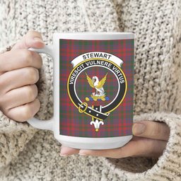 ScosTee Shop Scottish Stewart of Urrard Crest Tartan Ceramic Mug
