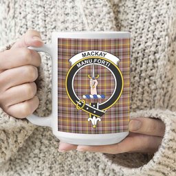 ScosTee Shop Scottish MacKay of Strathnaver Ancient Crest Tartan Ceramic Mug