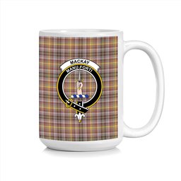 ScosTee Shop Scottish MacKay of Strathnaver Ancient Crest Tartan Ceramic Mug