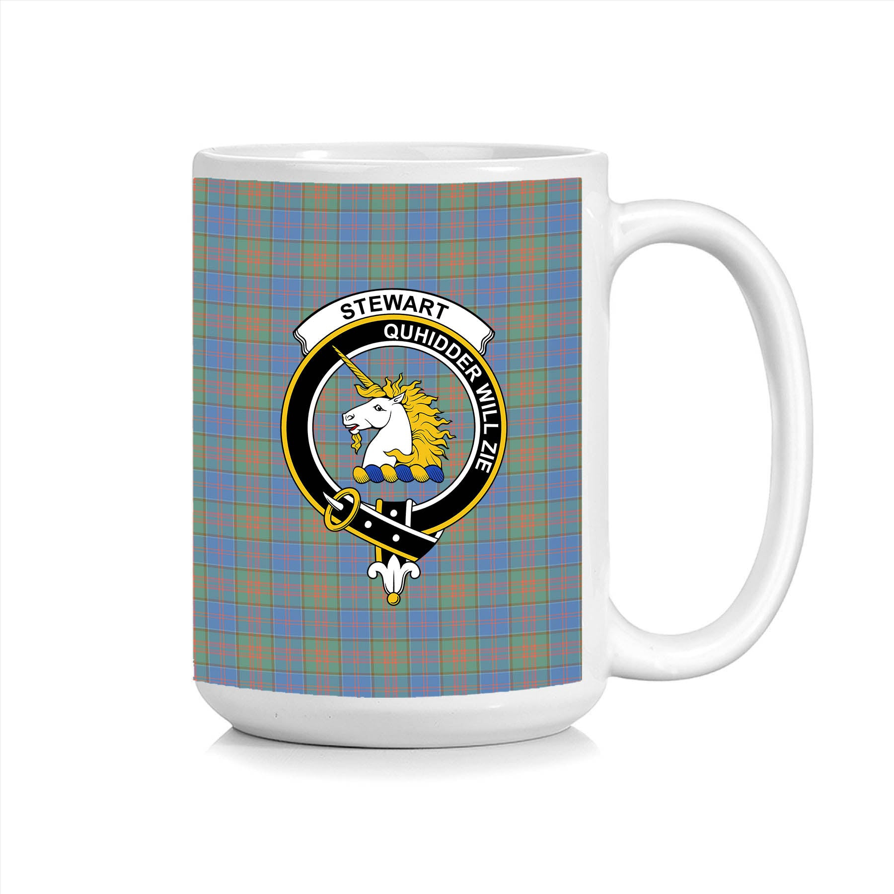 ScosTee Shop Scottish Stewart of Appin Hunting Ancient Crest Tartan Ceramic Mug