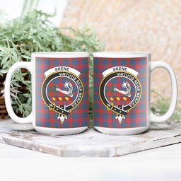 ScosTee Shop Scottish Skene of Cromar Modern Crest Tartan Ceramic Mug