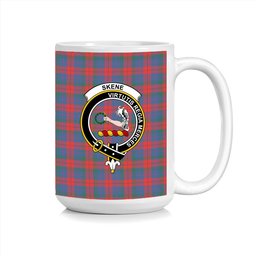 ScosTee Shop Scottish Skene of Cromar Modern Crest Tartan Ceramic Mug