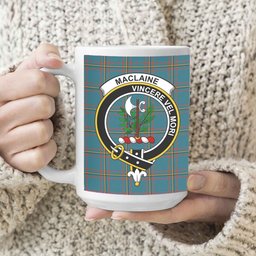 ScosTee Shop Scottish MacLaine of Lochbuie Hunting Ancient Crest Tartan Ceramic Mug
