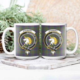 ScosTee Shop Scottish Stewart of Appin Hunting Crest Tartan Ceramic Mug