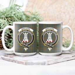 ScosTee Shop Scottish MacLean of Kingairloch Crest Tartan Ceramic Mug