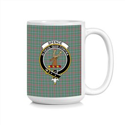 ScosTee Shop Scottish Spence Fragment Modern Clan Crest Tartan Ceramic Mug