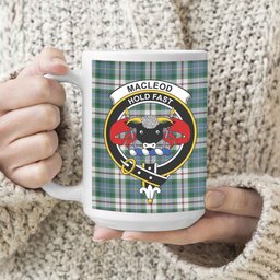 ScosTee Shop Scottish MacLeod Of Californian Ancient Crest Tartan Ceramic Mug