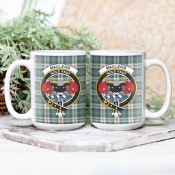 ScosTee Shop Scottish MacLeod Of Californian Ancient Crest Tartan Ceramic Mug