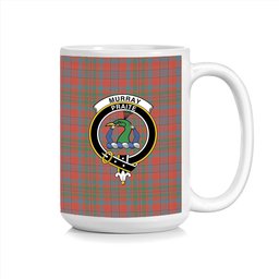 ScosTee Shop Scottish Murray of Tullibardine Ancient Crest Tartan Ceramic Mug