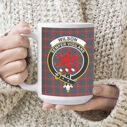 ScosTee Shop Scottish Wilson 04 Crest Tartan Ceramic Mug