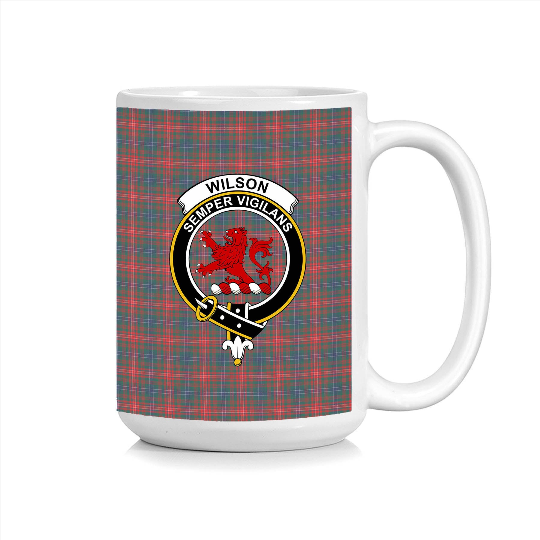 ScosTee Shop Scottish Wilson 04 Crest Tartan Ceramic Mug