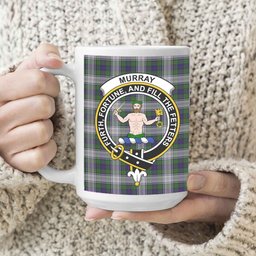 ScosTee Shop Scottish Murray of Atholl Dress Crest Tartan Ceramic Mug