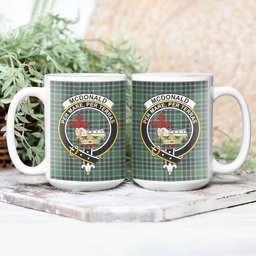 ScosTee Shop Scottish McDonald Lord of the Isles Hunting Modern Crest Tartan Ceramic Mug
