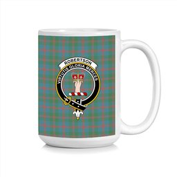 ScosTee Shop Scottish Robertson of Struan Ancient Crest Tartan Ceramic Mug