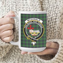 ScosTee Shop Scottish McDonald of The Isles Crest Tartan Ceramic Mug