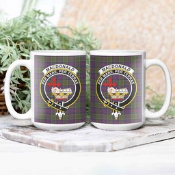 ScosTee Shop Scottish MacDonald of Clanranald 2 Crest Tartan Ceramic Mug