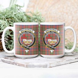 ScosTee Shop Scottish MacDonald of Glenaladale Ancient Crest Tartan Ceramic Mug