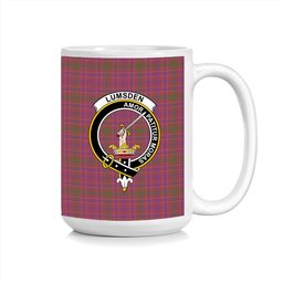 ScosTee Shop Scottish Lumsden of Clova Crest Tartan Ceramic Mug